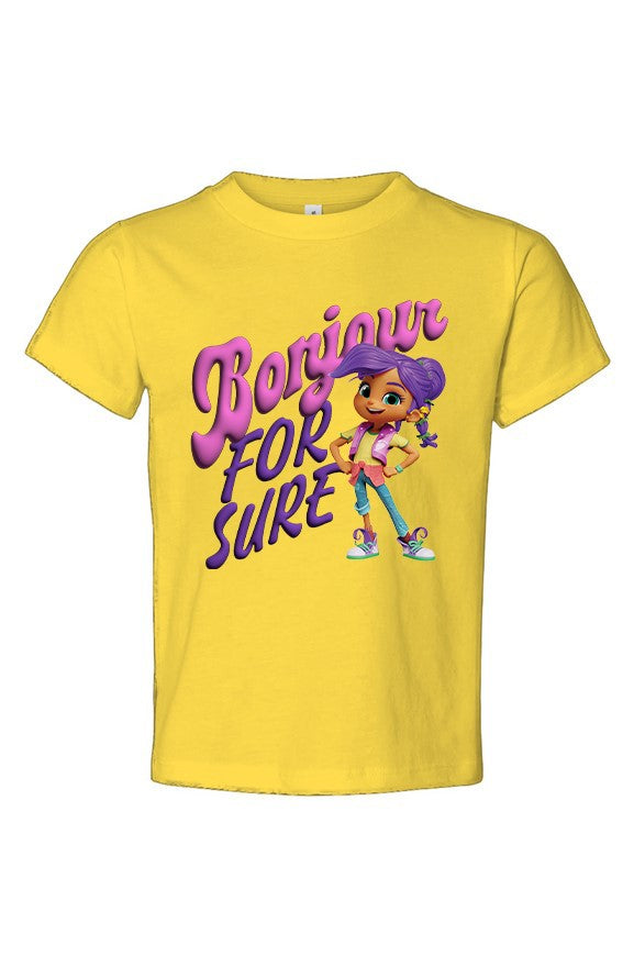 Bonjour For Sure Toddler & Youth Jersey Tee