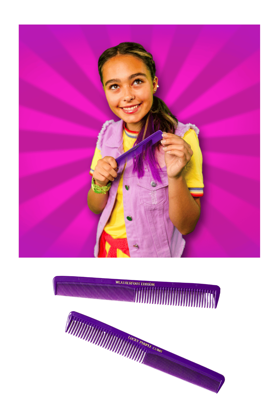 Lucky Purple Comb